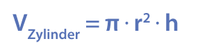 Formel Volumen Zylinder